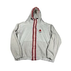 Nike Kyrie Irving Journey Reward Full Zip Hoodie White Men L Large Aztec Stitch‎